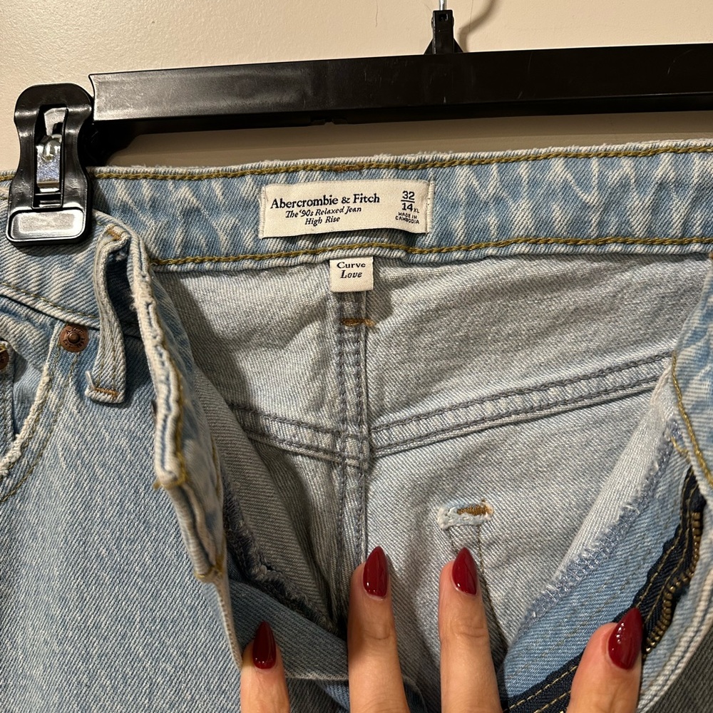 Abercrombie & Fitch Sky Blue High Rise Jeans